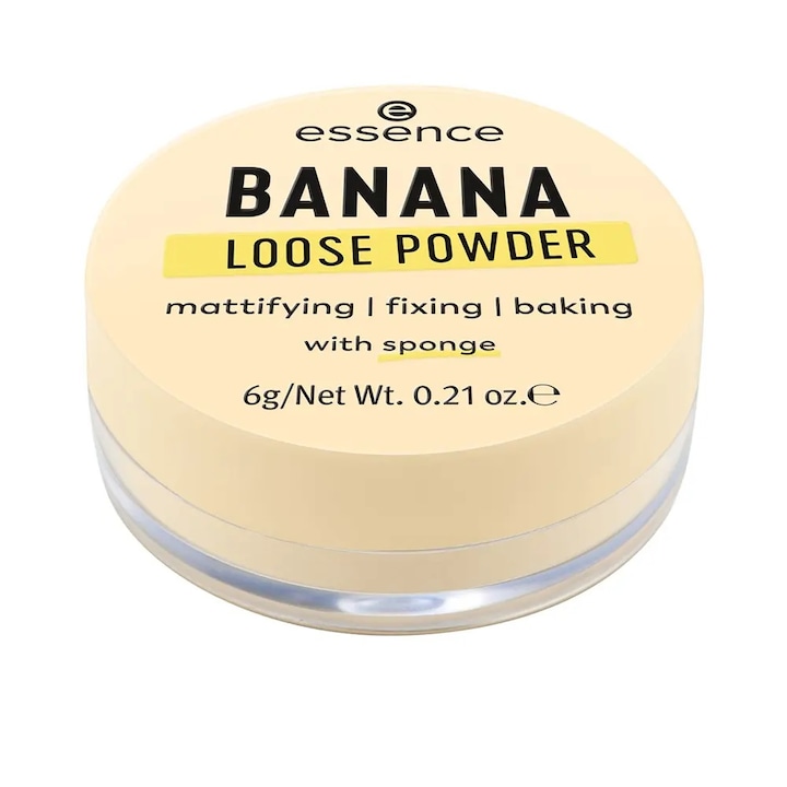 Pudra libera de fixare a machiajului, Essence Banana Loose Powder, 6 g