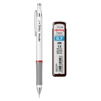 Set Rotring creion mecanic 0.7 mm Rapid XL alb + etui mine grafit 0.7 2B