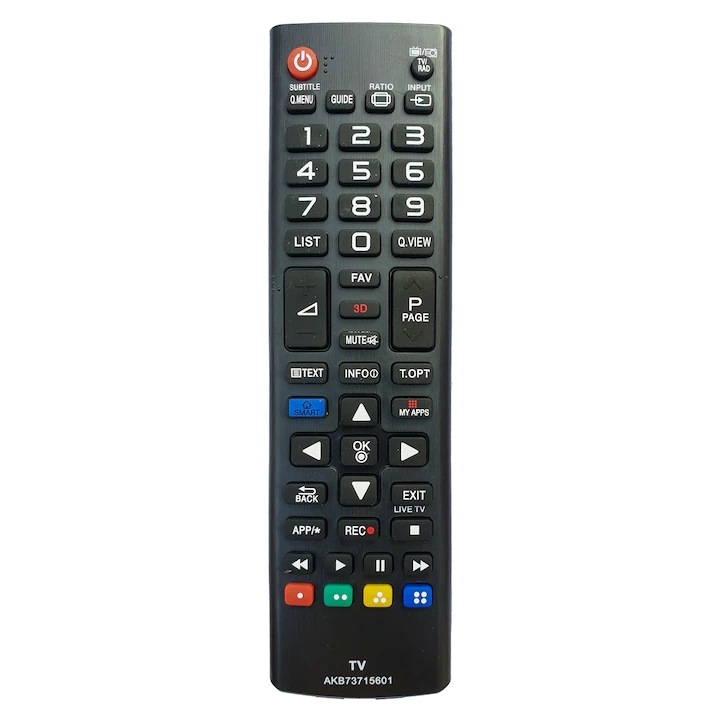 GSC távirányító LCD/LED-hez LG AKB73715601, fekete