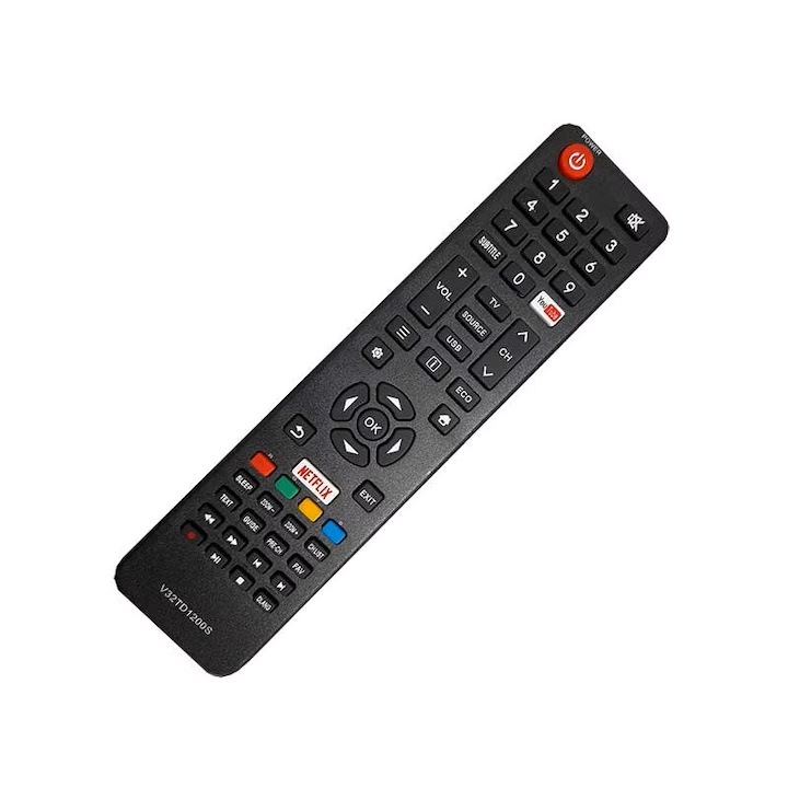 GSC ® LCD дистанционно управление, съвместимо с Vortex Netflix, Youtube V32TD1200S