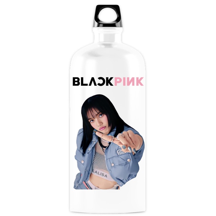 Recipient personalizat blackpink lisa lalisa, metal-inox, 500 ml