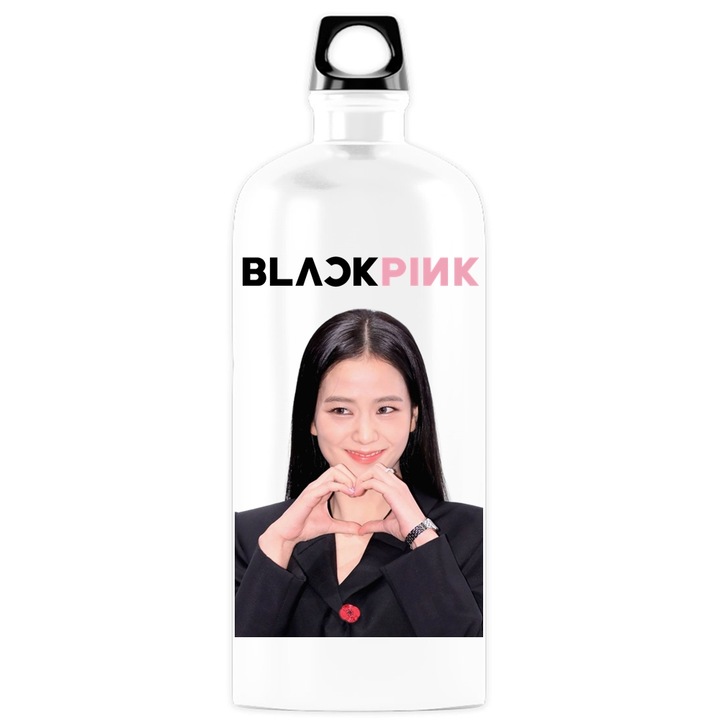 Recipient personalizat blackpink jisoo love, metal-inox, 500 ml