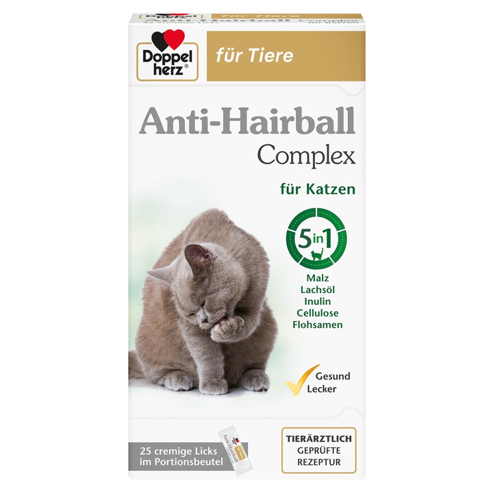 Doppelherz Vet Complex Anti Hairball Pisici, 25 plicuri