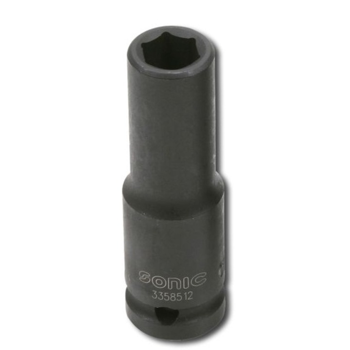 Cheie tubulara de impact SONIC, profil hexagonal, prindere 1/2 inch, deschidere cheie 17 mm, lungime 78 mm