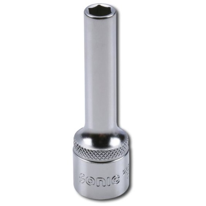 Cheie tubulara de impact, profil hexagonal, prindere 1/2 inch, deschidere cheie 13 mm, lungime 77 mm, crom vanadiu