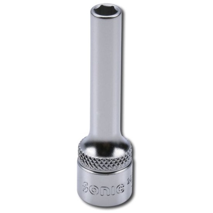 Cheie tubulara de impact, profil hexagonal, prindere 3/8 inch, deschidere cheie 13 mm, lungime 63 mm, crom vanadiu