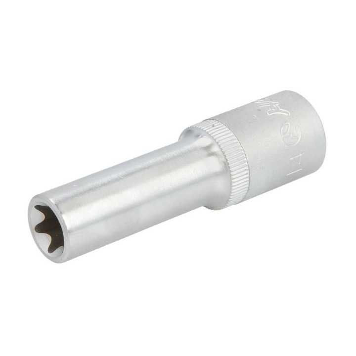 Cheie tubulara de impact HANS, profil torx, prindere 1/2 inch, deschidere cheie E14, lungime 76 mm