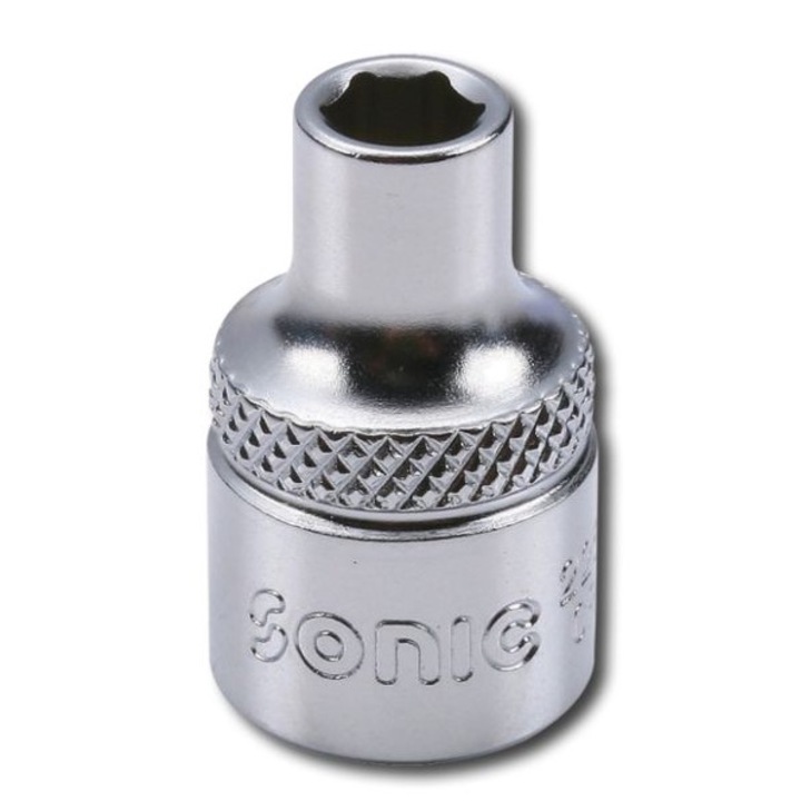 Cheie tubulara de impact, profil hexagonal, prindere 3/8 inch, deschidere cheie 13 mm, lungime 28 mm, crom vanadiu