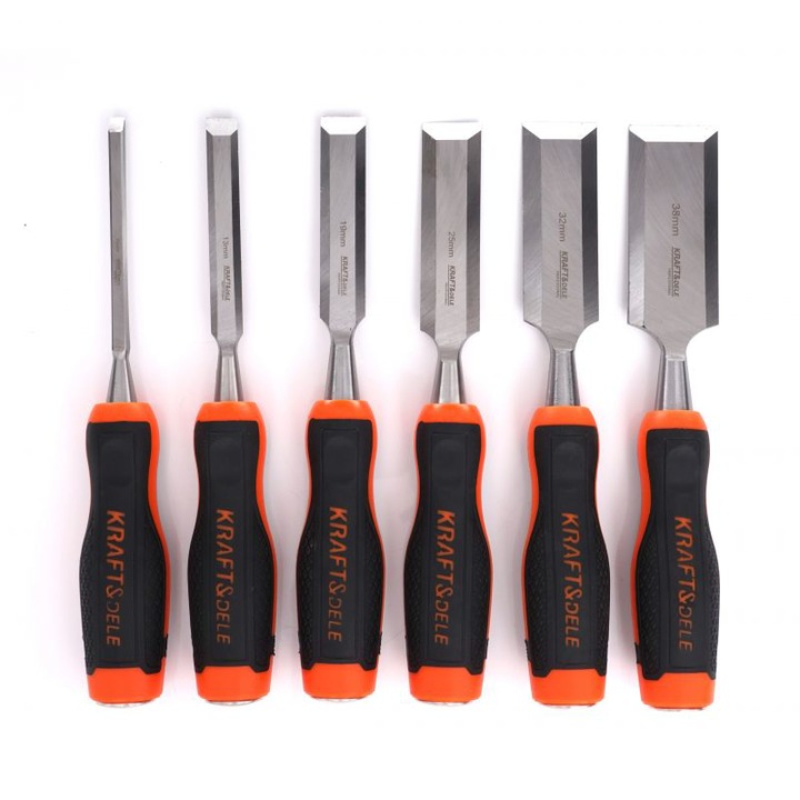 Комплект длета за дърводелство, Kraft&Dele, 6 части, кутия, KD11772