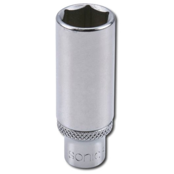 Cheie tubulara de impact, profil hexagonal, prindere 1/4 inch, deschidere cheie 13 mm, lungime 50 mm, crom vanadiu