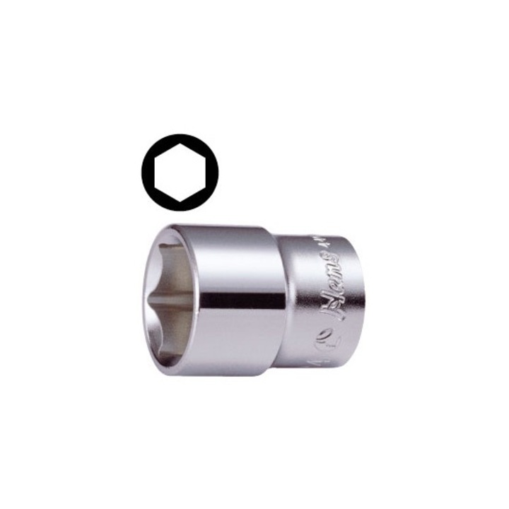 Cheie tubulara, dimensiune tubulara 1/4 inch, profil hexagonal, lungime 25mm