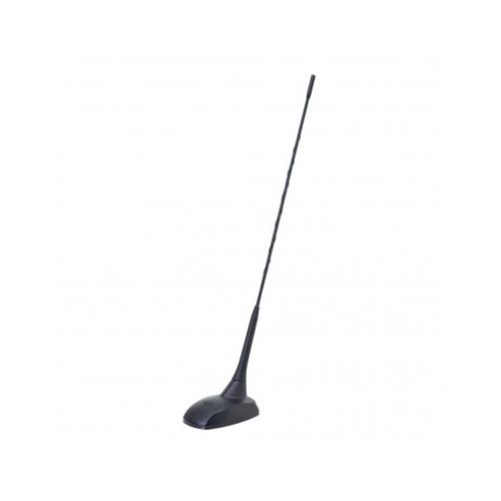 Antena CB PNI Extra 48, 150W, Negru, 45cm, Fibra de Sticla, Baza Magnetica Inclusa