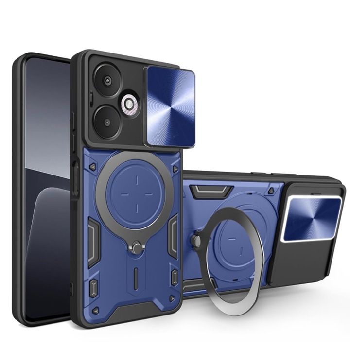 Кейс за Xiaomi Redmi 13C 5G / Poco M6 - Techsuit CamGuard Pro - син