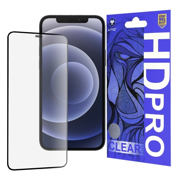 Folie pentru iPhone 12 / iPhone 12 Pro - Lito HD Pro Clear - Black