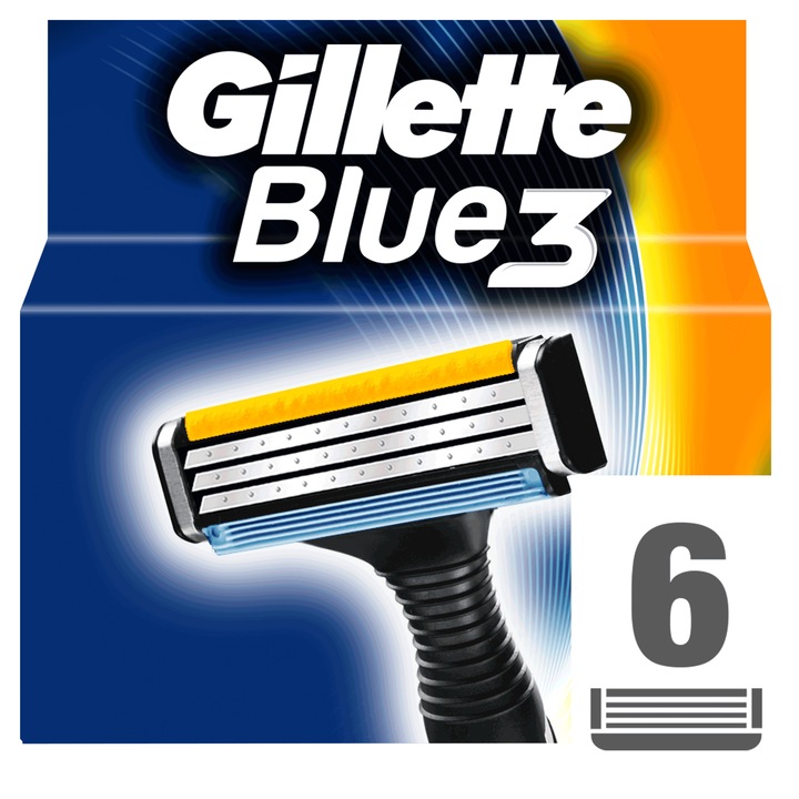 Rezerve aparat de ras Gillette Blue 3, 6 buc