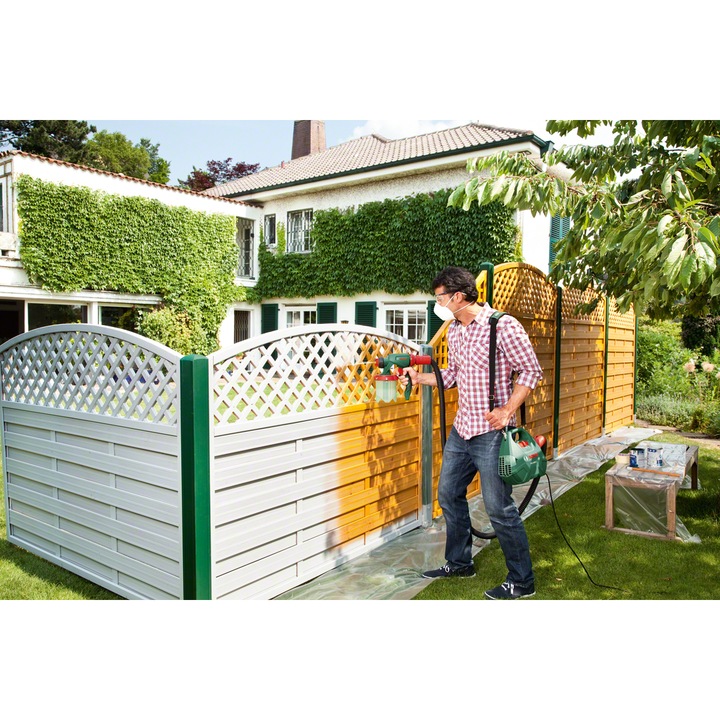 Bosch PFS 3000-2 festékszóró rendszer, 650 W, 1000 ml-es tartálytérfogat, 300 ml/perc szivattyúzási teljesítmény, SDS rendszer