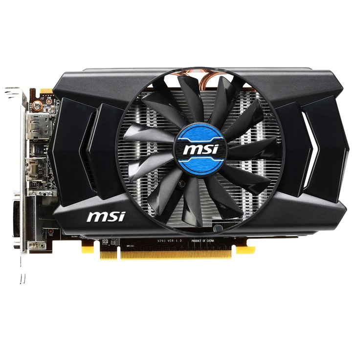 Видео карта MSI AMD Radeon R7 260 OC, 1024MB, GDDR5, 128bit, HDMI, 2x DVI, Display Port, Propeller Blade Technology