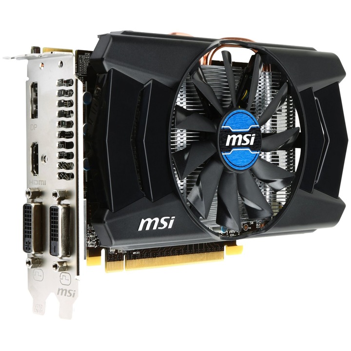 Видео карта MSI AMD Radeon R7 260 OC, 1024MB, GDDR5, 128bit, HDMI, 2x DVI, Display Port, Propeller Blade Technology