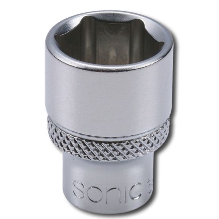 Cheie tubulara de impact, profil hexagonal, prindere 1/4 inch, deschidere cheie 13 mm, lungime 25 mm, crom vanadiu