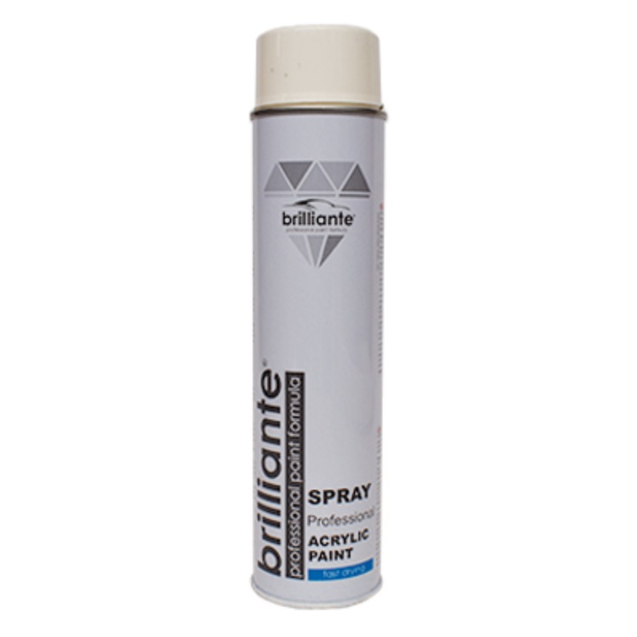 Vopsea Spray Acrilica Brilliante Alb Pur Lucios RAL 9010 600 ml