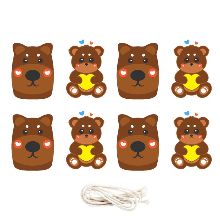 8 db konyhai szivacs, rajzfilm design, biológiailag lebomló, 1,9cm