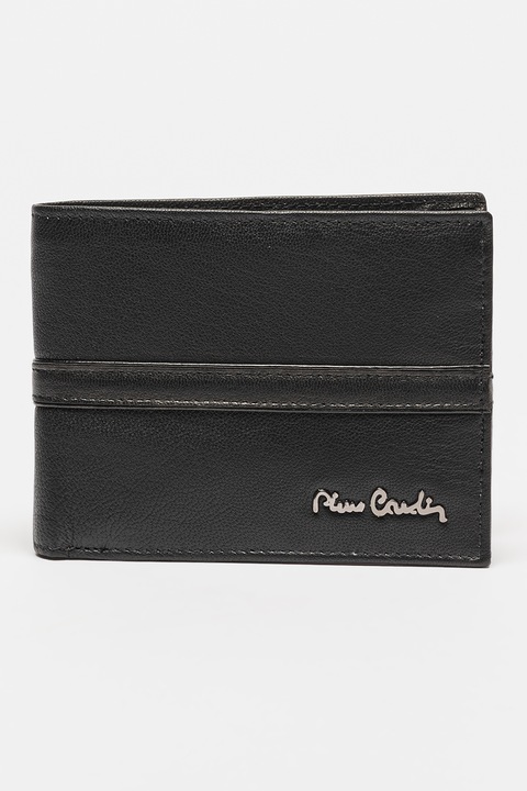 Pierre Cardin, Кожен портфейл с лого, Черен