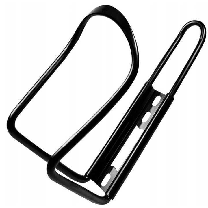Suport pentru bidon bicicleta, PrzydaSie.pl, Aluminiu, Montare universala, 14.69x8.5cm, Negru