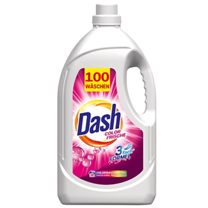 Detergent lichid pentru rufe Dash Color Frische, 100 spalari, 5 L