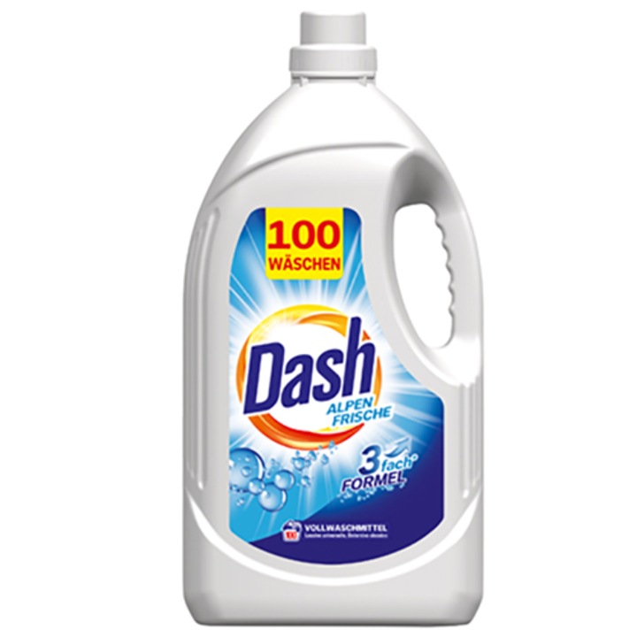 Течен перилен препарат Dash, alpen frische, 100 пранета, 5 л