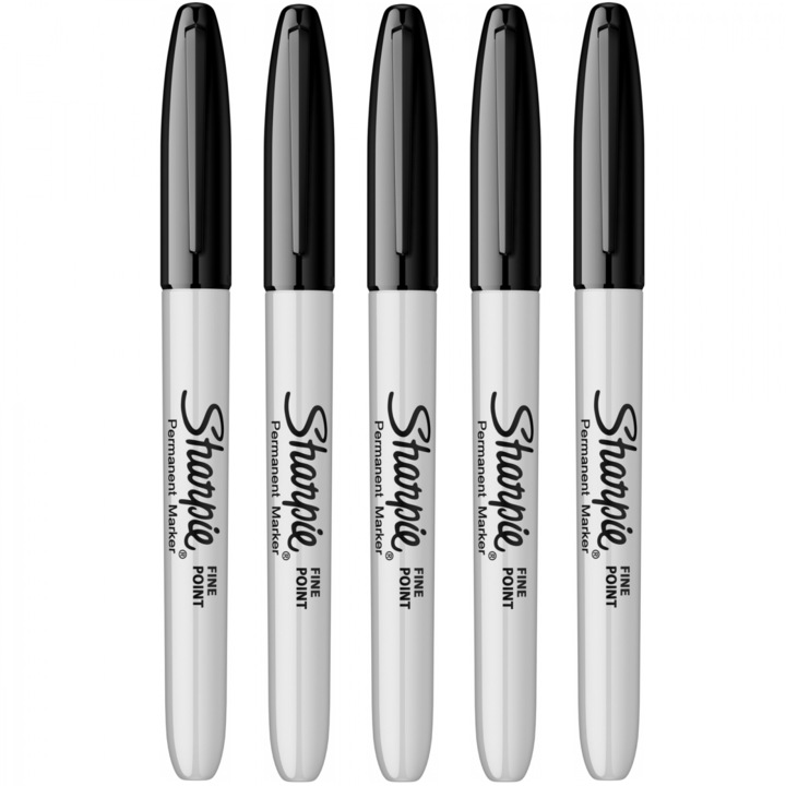 Комплект от 5 перманентни маркера Sharpie Black