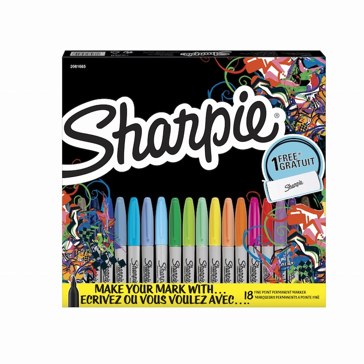 Комплект от 18 перманентни маркера Sharpie