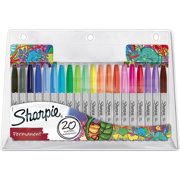 Комплект от 20 перманентни маркера Sharpie Assorted