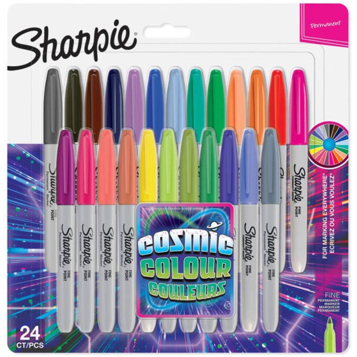 Комплект от 24 перманентни маркера Sharpie Cosmic