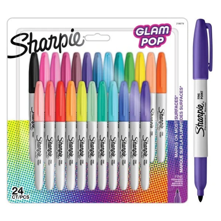 Комплект 24 перманентни маркера Sharpie Pop