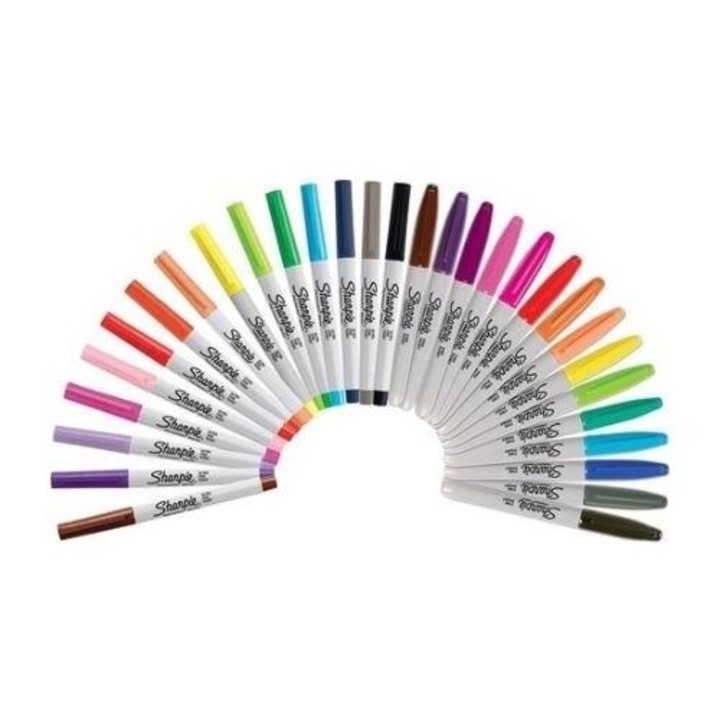 Комплект перманентни маркери Sharpie Big Pack Peacock, 28 броя