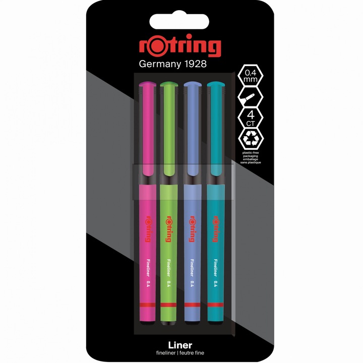 Set 4 Fineliner Rotring
