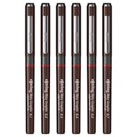 Set Rotring 6 linere tikky grafic 0.1/ 0.2/0.3/0.4/0.5/0.7