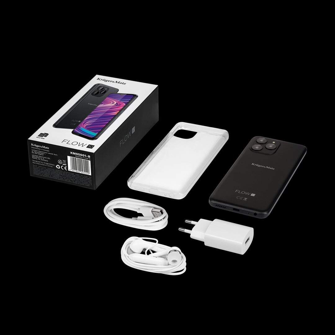 Smartphone Kruger&Matz Flow 10, Procesor Quad-Core, 4GB RAM, Ecran 6.52"