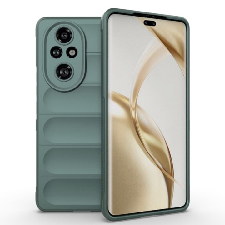 Капак за Honor 200 Pro, Magic Shield, X47, Полиуретан, Зелен