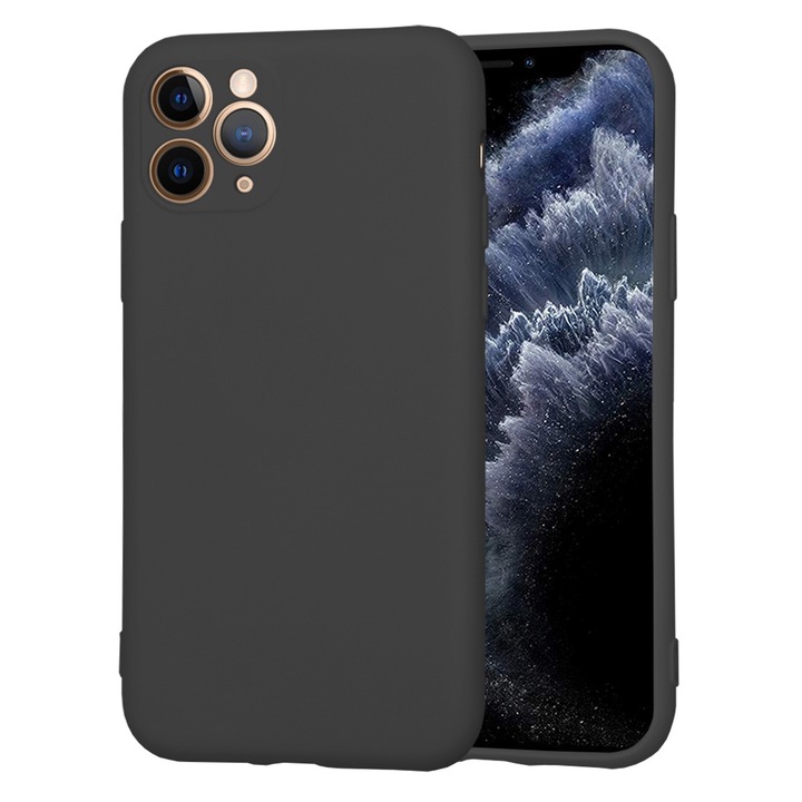 Калъф за iPhone 11 Pro, Techsuit SoftFlex, черен