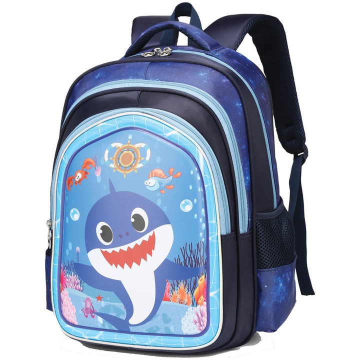 3D S-cool hátizsák, Shark, 31x24x41 cm