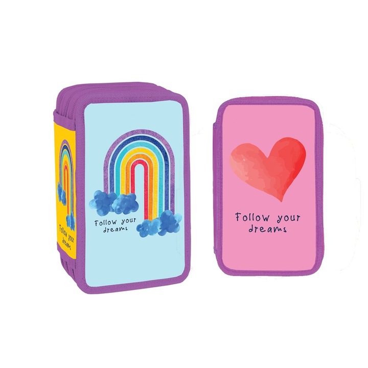 Penar S-cool, echipat, 3 fermoare, 38 piese, Follow Your Dreams- Yollo