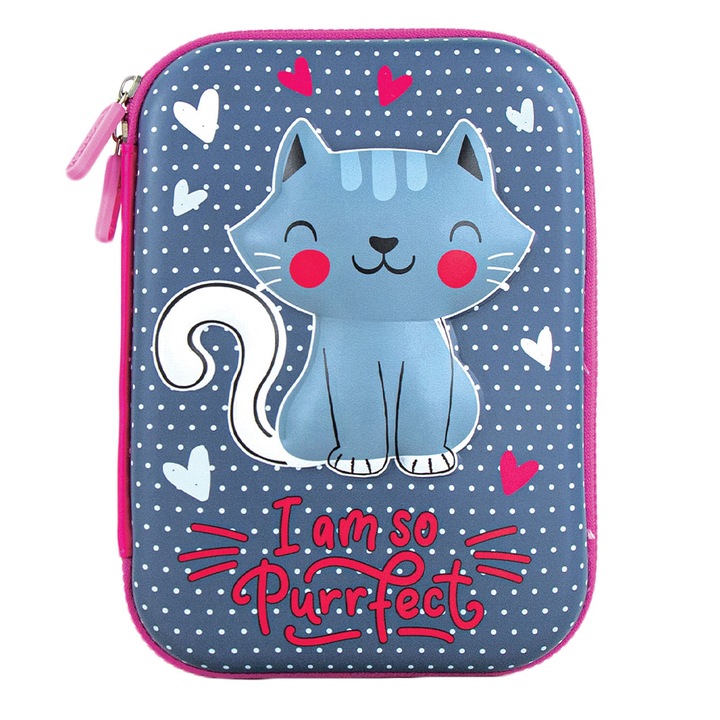 Несесер 3D S-cool, Необорудван, I am so purrfect, 22.5x15.5x5.2 см