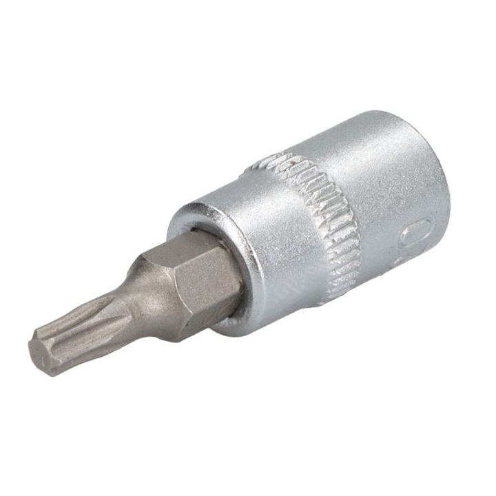 Ütőkulcs cső alakú foglalattal, TORX profil, 1/4 hüvelykes markolat, T20 kulcsnyílás