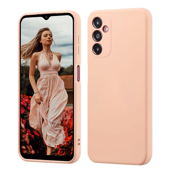Samsung Galaxy A15 4G/A15 5G telefonnal kompatibilis védőtok, rózsaszín