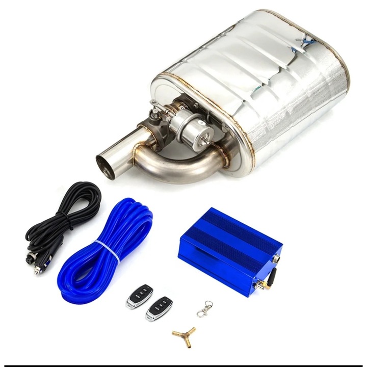 Спортен заглушител с вакуумен клапан – INOX 201SS! 76 мм