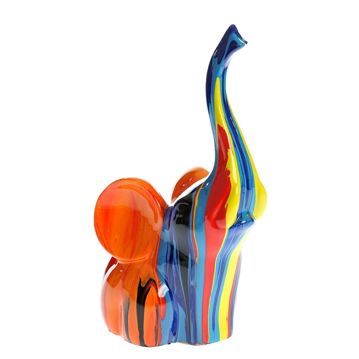 Statueta elefant multicolor 25 cm, Meli Melo Paris