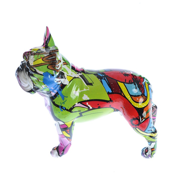 Statueta catel multicolor 18 cm, Meli Melo Paris