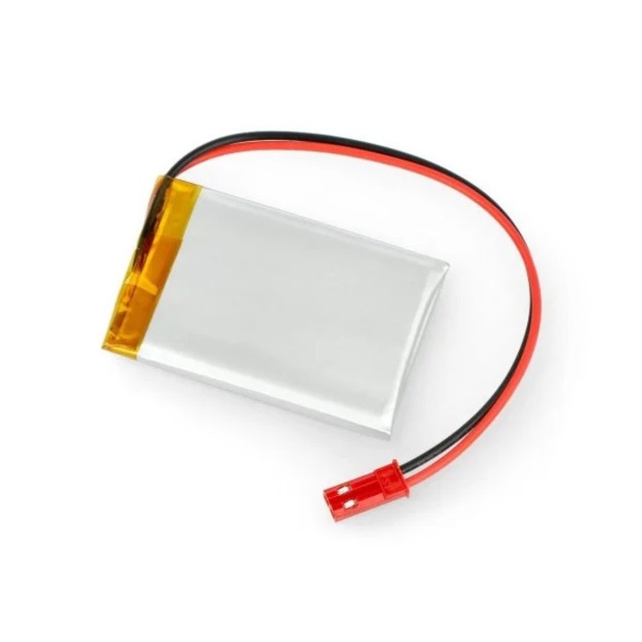 Acumulator Lithium Poliymer 15607 750mAh 1S 3.7V conector JST-BEC 50x34x4.4mm AKYGA Battery