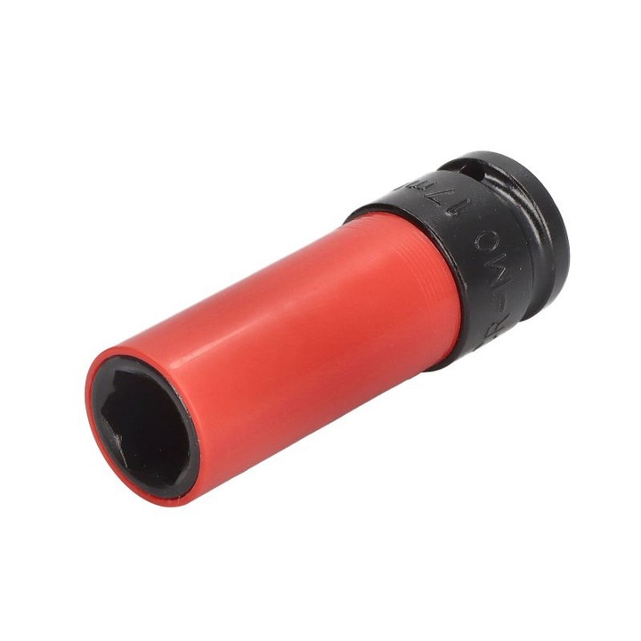 Cheie de impact pentru roti, antrenor patrat 1/2 inch, deschidere cheie 17 mm, lungime 80 mm